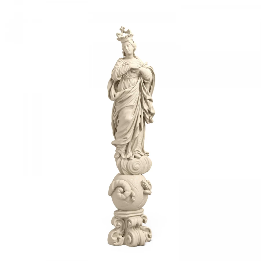 Tipa Virgin Mary in Light Ivory