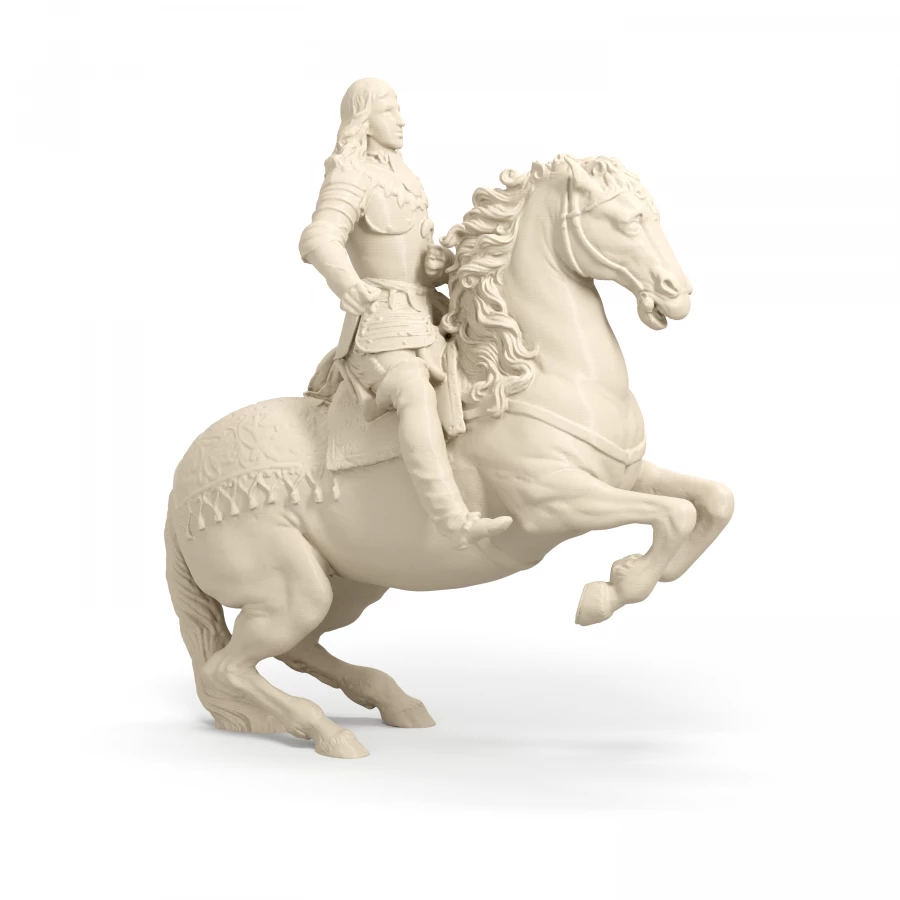 King Charles II of Spain on Horseback in Light Ivory