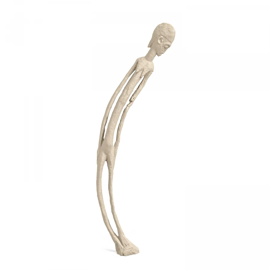 African Woman - Man in Light Ivory