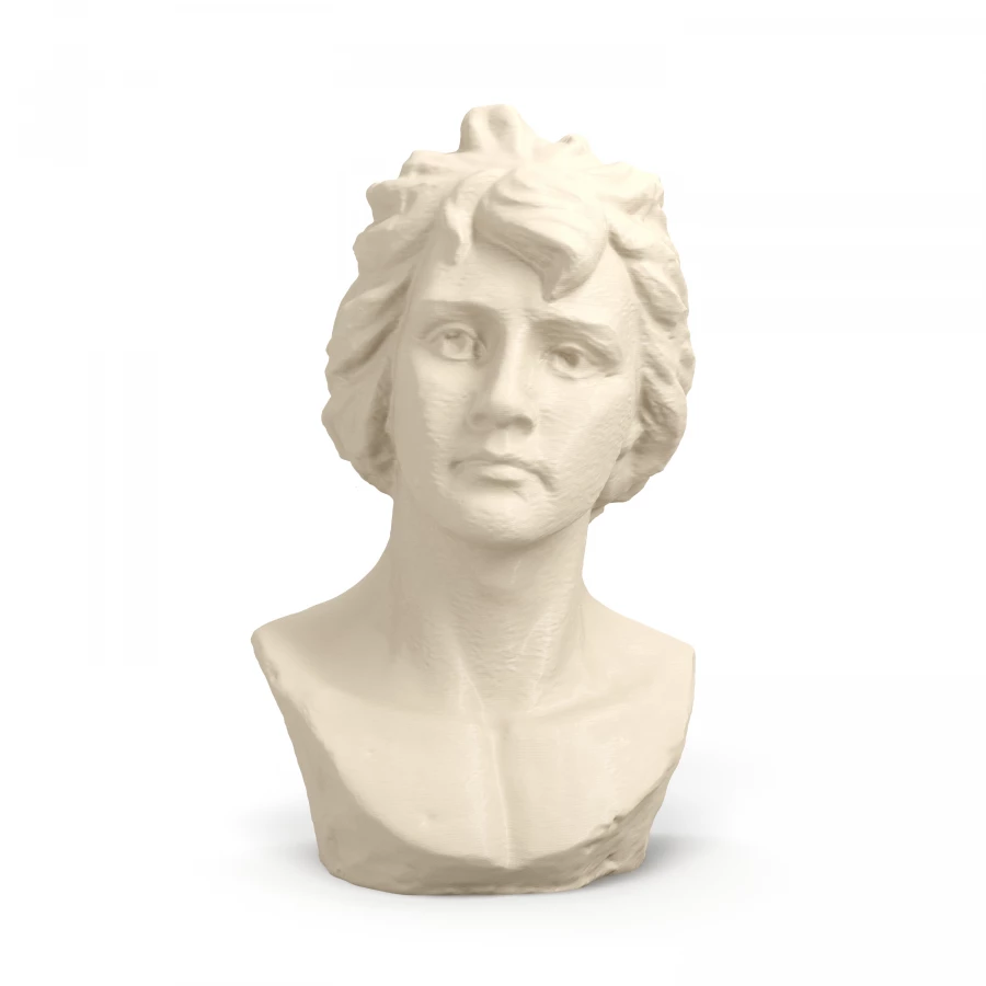 Bertolino Bust of a Woman in Light Ivory
