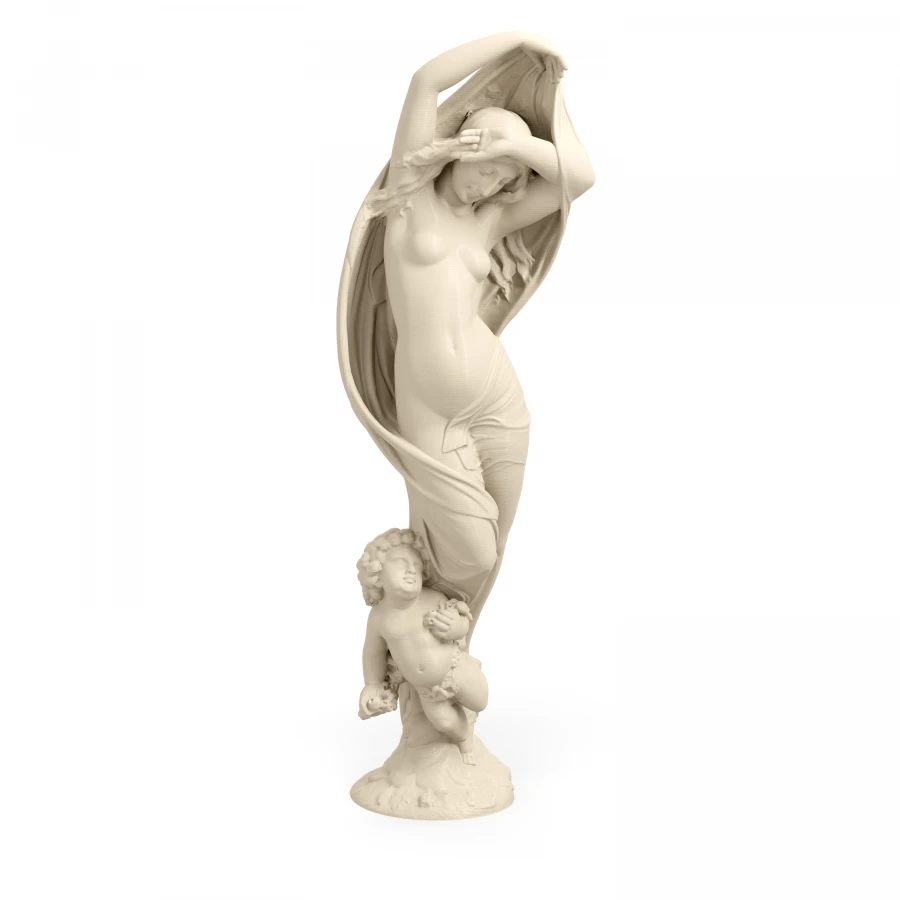 Whitaker Veiled dancer in Light Ivory