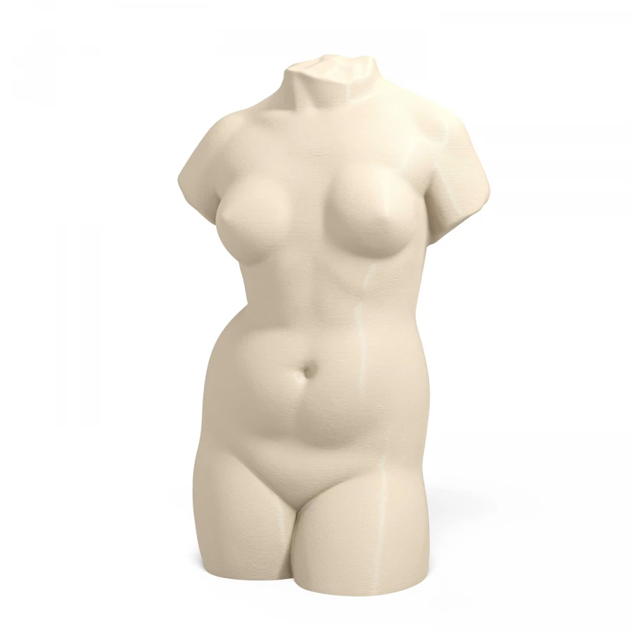 1940s Neoclassical Female Torso in Light Ivory
