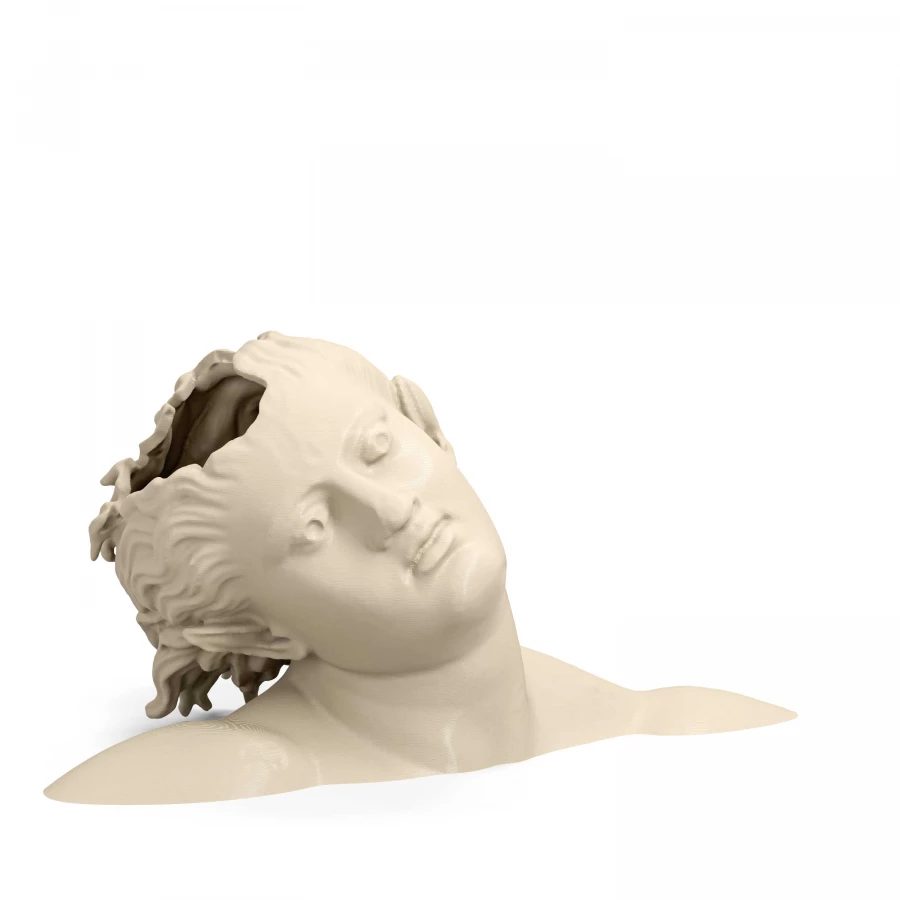 Bust of the Dancing Satyr di Mazara in Light Ivory