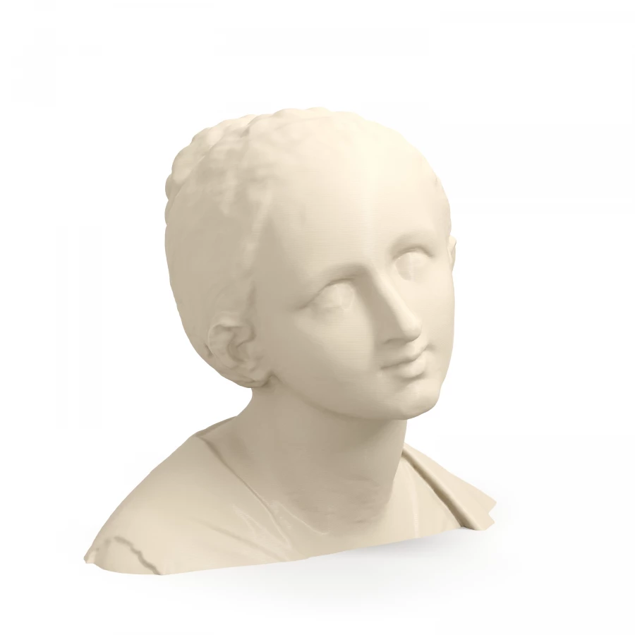 Serpotta Head of a Woman in Light Ivory