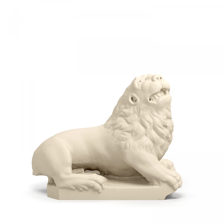 Lion from the room of Frederick II in Light Ivory