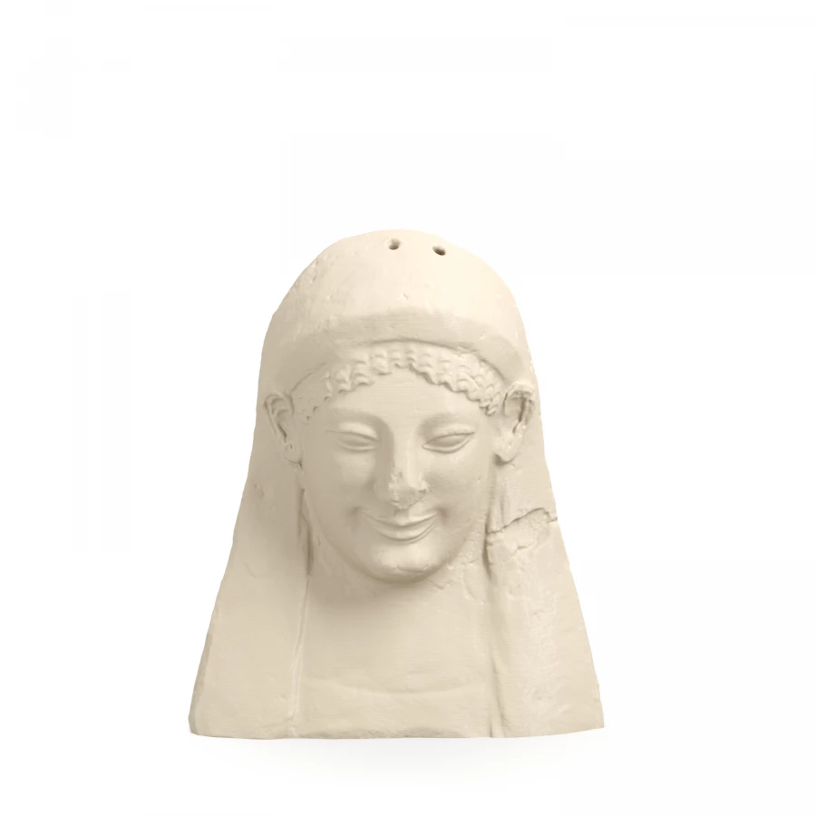 Head of a Phoenician Woman in Light Ivory