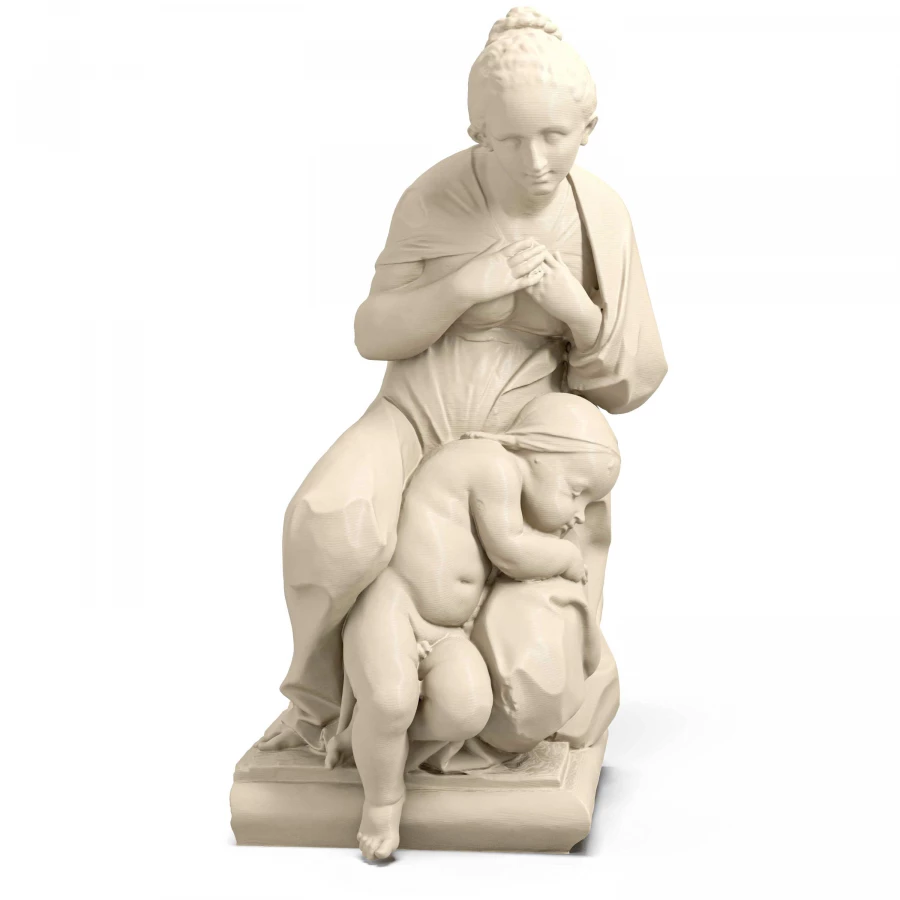 Serpotta Mother and Child in Light Ivory
