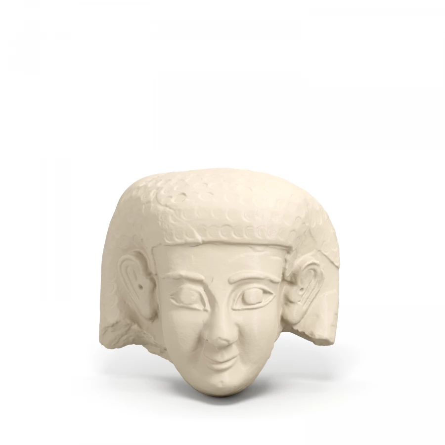 Head of a Phoenician Woman in Light Ivory