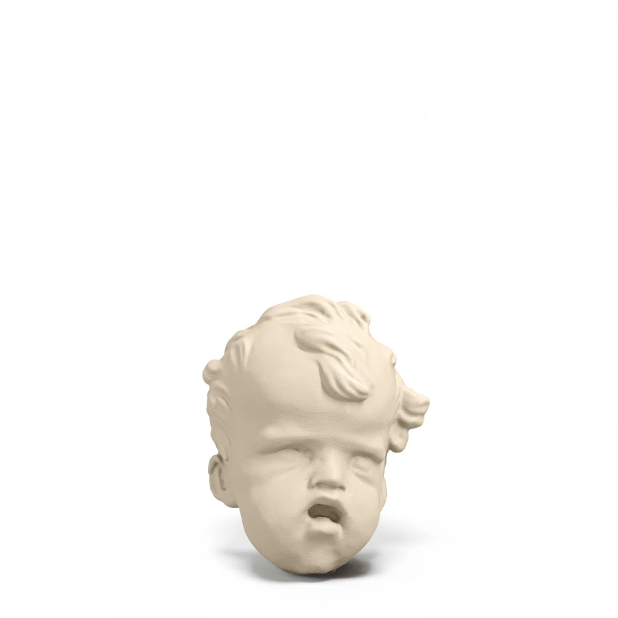 Serpotta Cherub Head in Light Ivory