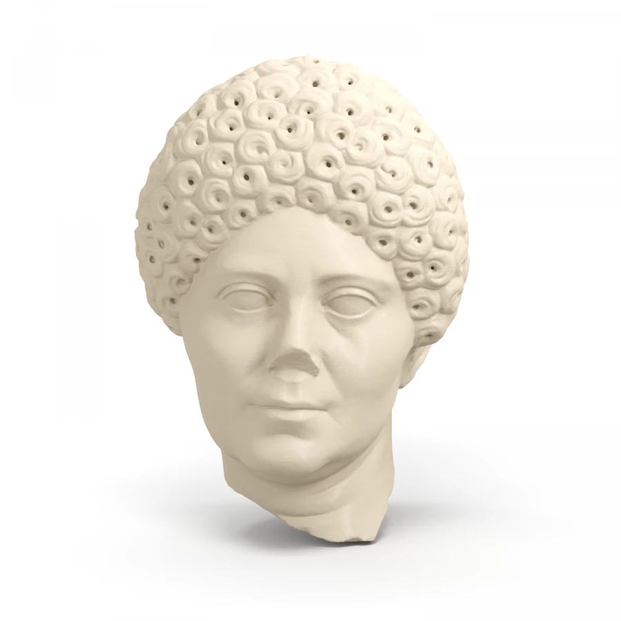 Patrician Portrait of a Woman in Light Ivory